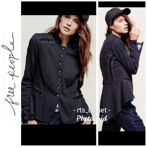 Free People Victorian Steampunk Structured Jacket